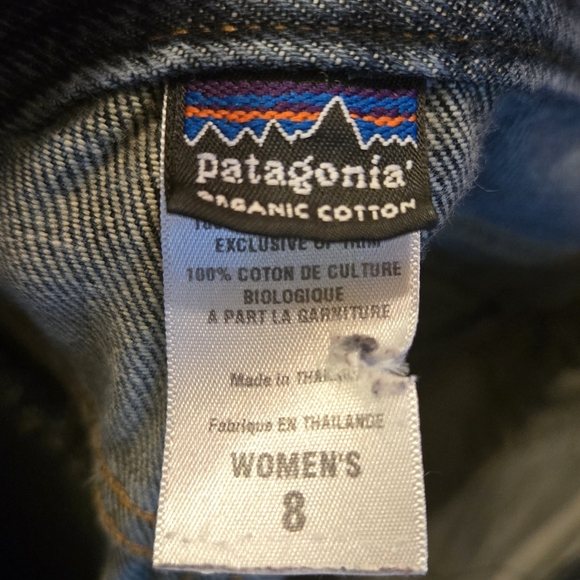 Patagonia organic Classic Denim boot cut Jeans sz8 16"x29" - Picture 8 of 13